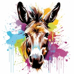donkey art illustration