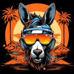 donkey art illustration