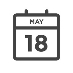 May 18 Calendar Day or Calender Date - Deadlines or Appointment