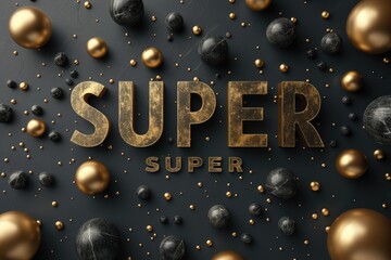 Superior branding, sleek and stylish logo text word Super, design, modern typography and bold graphic elements for impactful marketing and brand identity