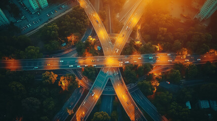 高速道路の物流イメージ