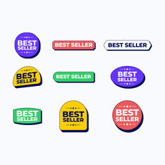 Best Seller Logo Compilation Vector Template Design Illustration