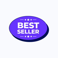 Best Seller Logo Vector Template Design Illustration
