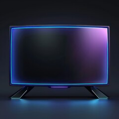 tv icon, simple and clean, isolated background
