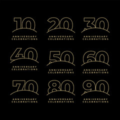 Years Anniversary Celebration Vector Template Design Illustration