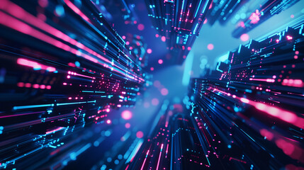 Fototapeta premium fiber optic cables