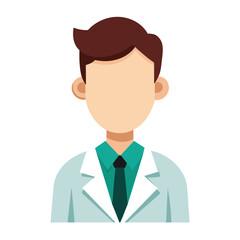 colorful faceless illustration of doctor