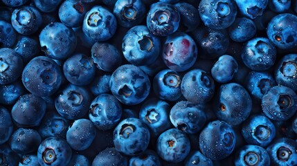 blueberries close-up background with full crowded picture

