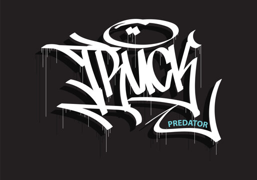 TRUCK PREDATOR graffiti tag style art