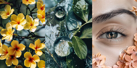 Natural Beauty and Wellness Collage