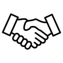 Naklejka premium Handshake Icon