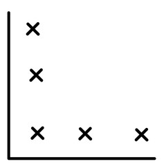 Obraz premium Correlation Vector Icon