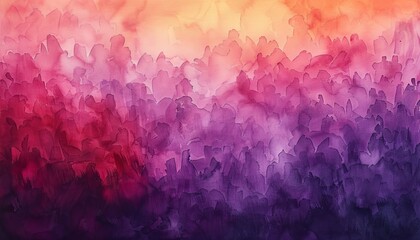 A soft abstract watercolor style illustration with mainly purple and red tones. 