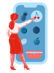 Online grocery shopping