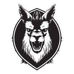 Obraz premium Peruvian Protest Iconic Angry Vicuna Graphic for Clothing