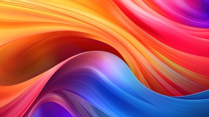 smooth and beautiful color gradations. Bright colors like blue, pink, purple, and orange mix perfectly, creating an interesting visual effect.
