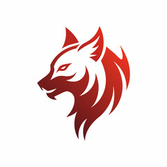           Minimalist Fierce hyena logo vector illustration.
