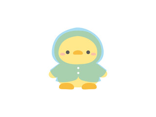 レインコートを着たヒヨコ02