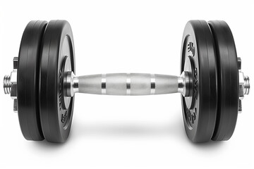 Dumbbell isolated on white background.