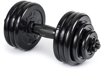 Naklejka premium Dumbbell isolated on white background.