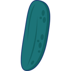 Cucumber Illustration Isolated Transparent Background