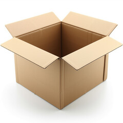 Delivery box isolated on white background.