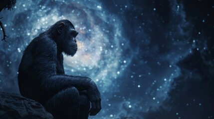 The image of the monkey captures the texture of its fur.