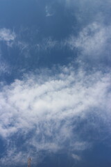 blue sky with white, soft clouds