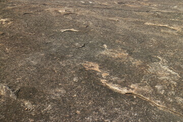 Details of sand stone texture, closeup shot of rock surface with vignette at cover and bright spot at centre, idea for background or backdrop.