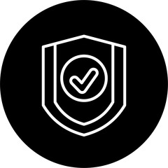 Trust block icon vector