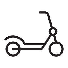 scooter line icon