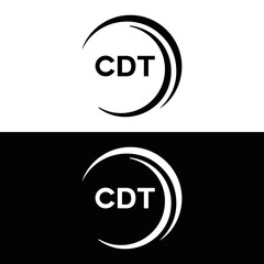 CDT logo. C D T design. White CDT letter. CDT, C D T letter logo design. C D T letter logo design in FIVE, FOUR, THREE, style. letter logo set in one artboard. C D T letter logo vector design.