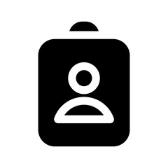 Id Card Icon Vector Design Template. Trendy Style With Editable Stroke