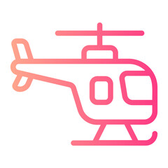 helicopter gradient icon
