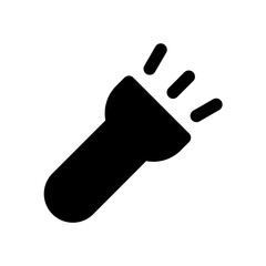 Flashlight icon. sign for mobile concept and web design. vector illustration