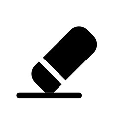 Eraser icon in trendy flat style isolated on white background. Eraser silhouette symbol for your website design, logo, app, UI. Vector illustration, 