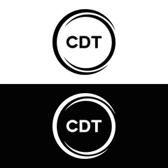 CDT logo. C D T design. White CDT letter. CDT, C D T letter logo design. C D T letter logo design in FIVE, FOUR, THREE, style. letter logo set in one artboard. C D T letter logo vector design.
