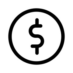 Money silhouette icon on white background. Coins vector illustration in flat style. Icons for design, website.