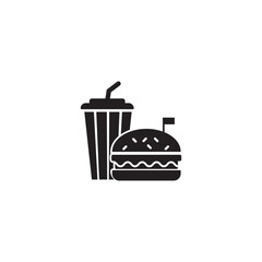 burger and drink icon