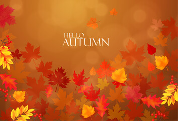 Autumn season style background design.