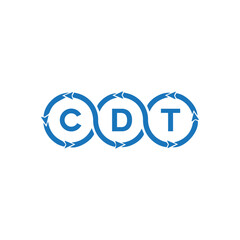 Obraz premium CDT logo. C D T design. White CDT letter. CDT, C D T letter logo design. C D T letter logo design in FIVE, FOUR, THREE, style. letter logo set in one artboard. C D T letter logo vector design.
