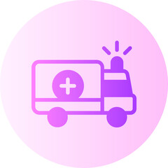 ambulance gradient icon
