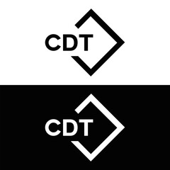 CDT logo. C D T design. White CDT letter. CDT, C D T letter logo design. C D T letter logo design in FIVE, FOUR, THREE, style. letter logo set in one artboard. C D T letter logo vector design.