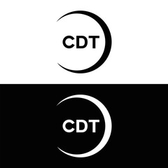 CDT logo. C D T design. White CDT letter. CDT, C D T letter logo design. C D T letter logo design in FIVE, FOUR, THREE, style. letter logo set in one artboard. C D T letter logo vector design.