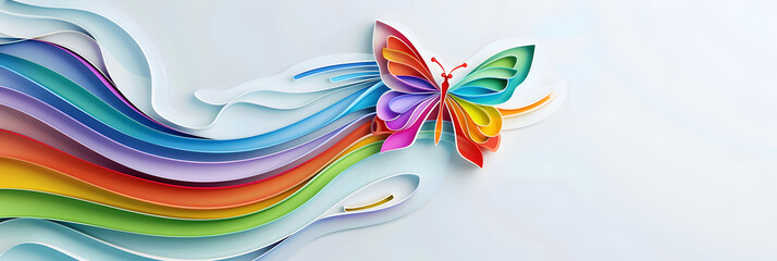 LGBTQS+ , Butterfly represent gender diversity.