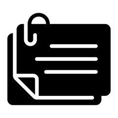 notes glyph icon