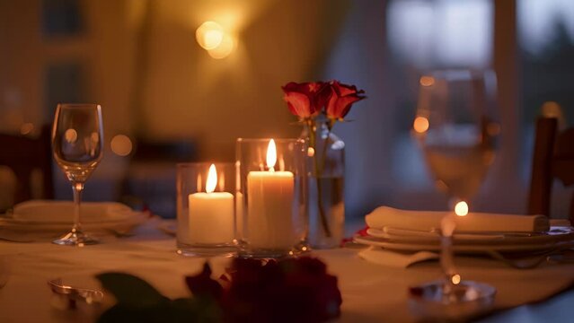 End your day with a romantic candlelit dinner in the bed and breakfasts intimate and elegant dining room creating a truly luxurious and unforgettable experience.