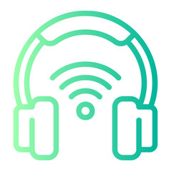 headset gradient icon
