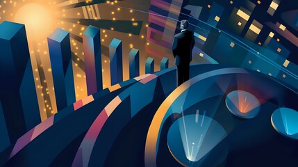 Depiction of a CFO: Strategic Decision-Making and Collaboration with Investors