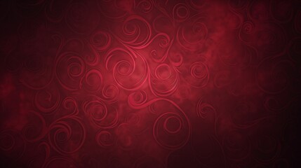 A deep crimson background with subtle swirling patterns in a darker shade, creating a luxurious and...